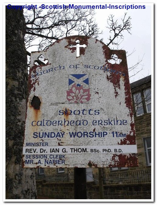 Benhar Cemetery & Calderhead Church- Lanarkshire PDF