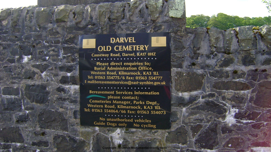 Darvel Old Cemetery - Ayrshire PDF